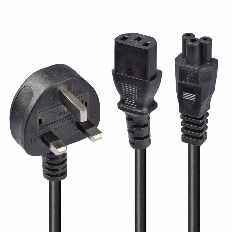 Photos - Other for Computer FDL 2M UK MAINS PLUG TO C13 & C5 SPLITTER CABLE 2220-120