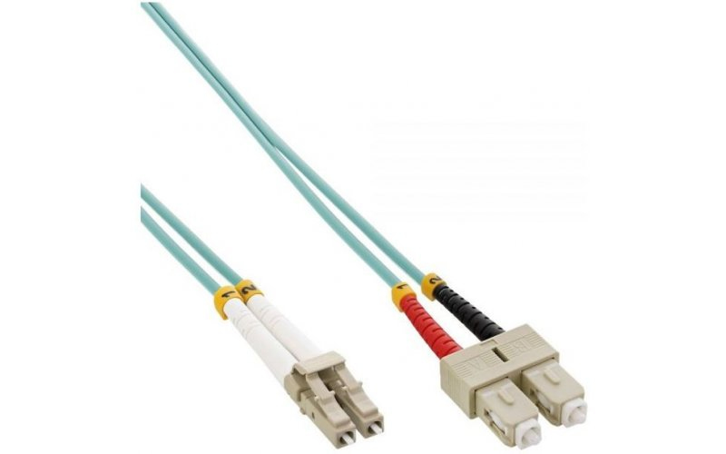 Mercodan 40400050 InfiniBand/fibre optic cable 10 m LC SC Black. Grey.