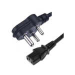 FDL 2M S. AFRICA / INDIA MAINS PLUG TO C13 IEC SOCKET CABLE