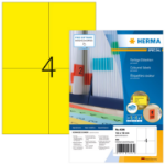 HERMA Coloured Labels A4 105x148 mm yellow paper matt 400 pcs.