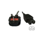 FDL 1M UK MAINS PLUG TO C15 HOT IEC SOCKET