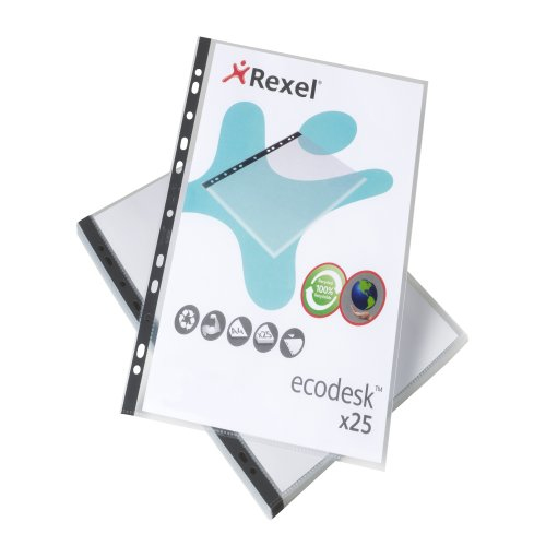 Rexel EcoDesk A4 Premium Recyclable Embossed Pocket (Pack of 25) 2102242