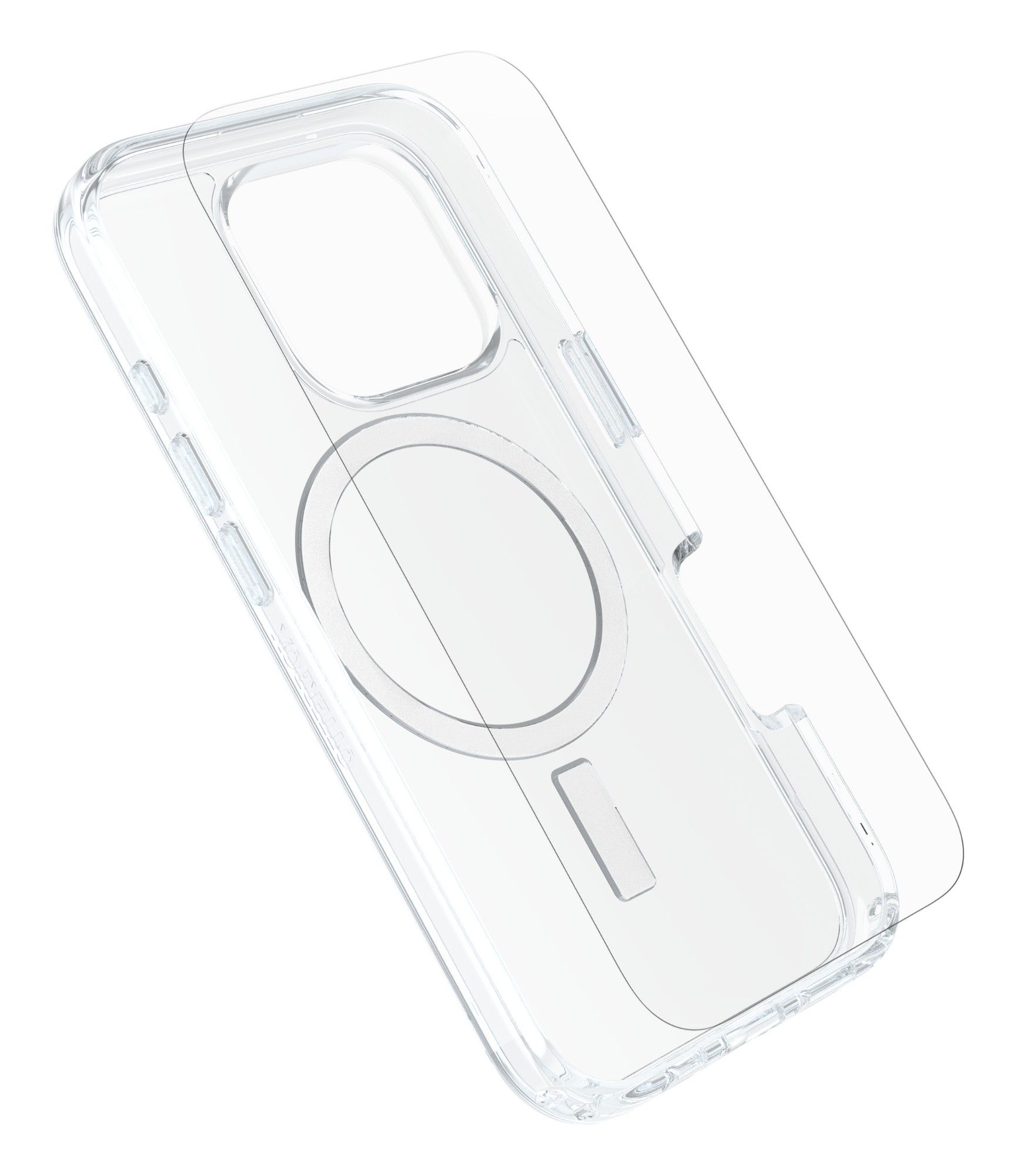 OtterBox Symmetry Series Clear for MagSafe + Premium Glass for Apple iPhone 16 Pro, Transparent