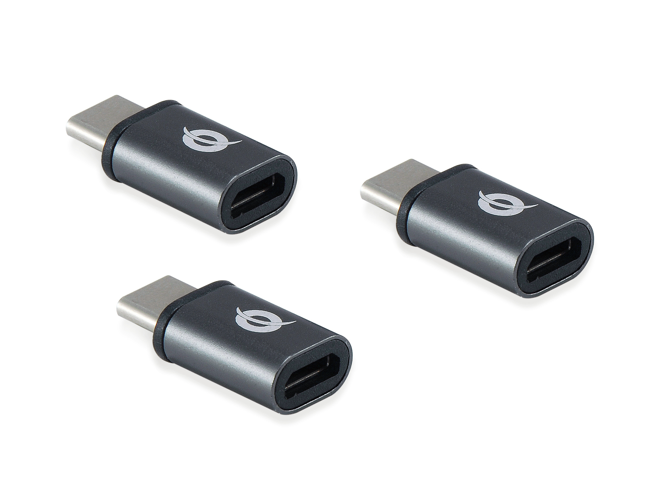 Image of Conceptronic DONN USB-C to Micro USB OTG Adapter 3-Pack