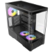 Antec Constellation C6 Curve ARGB Mid Tower Gaming PC Case, 3-Sided Curved Tempered Glass, 3 Pre-Installed ARGB PWM Fans, USB-C 10Gbps, 360mm Radiator Support, ATX/Micro-ATX/ITX, Black