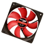 Xilence XPF120.R computer cooling system Computer case Fan 12 cm Black, Red