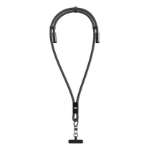Conceptronic ETTA12B15 USB 2.0 Lanyard Cable, USB-C Male to USB-C Male, PD 60W, 3A, Adjustable Length, 1.5m