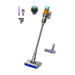 Dyson V12 Submarine 3-in-1 stick vacuum Battery Dry&wet HEPA Bagless 0.35 L Nickel, Yellow