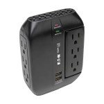 Tripp Lite SWIVEL6USB surge protector Black 6 AC outlet(s) 110 - 125 V
