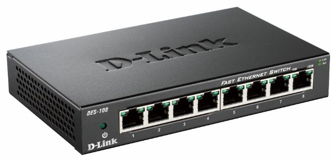 Image of D-Link DES-108 Unmanaged Black