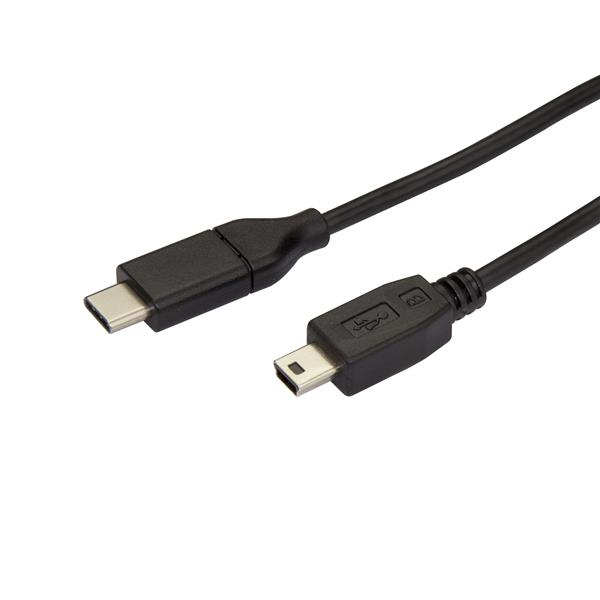 Image of StarTech.com USB-C to Mini-USB Cable - M/M - 2 m (6 ft.) - USB 2.0