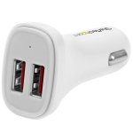 StarTech.com USB2PCARWHS mobile device charger Universal White Cigar lighter Auto