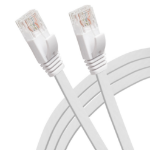 Maplin RJ45 CAT6 UTP Flat Ethernet LAN Cable - White
