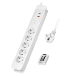 LogiLink LPS402 power extension 1.5 m 5 AC outlet(s) Indoor White