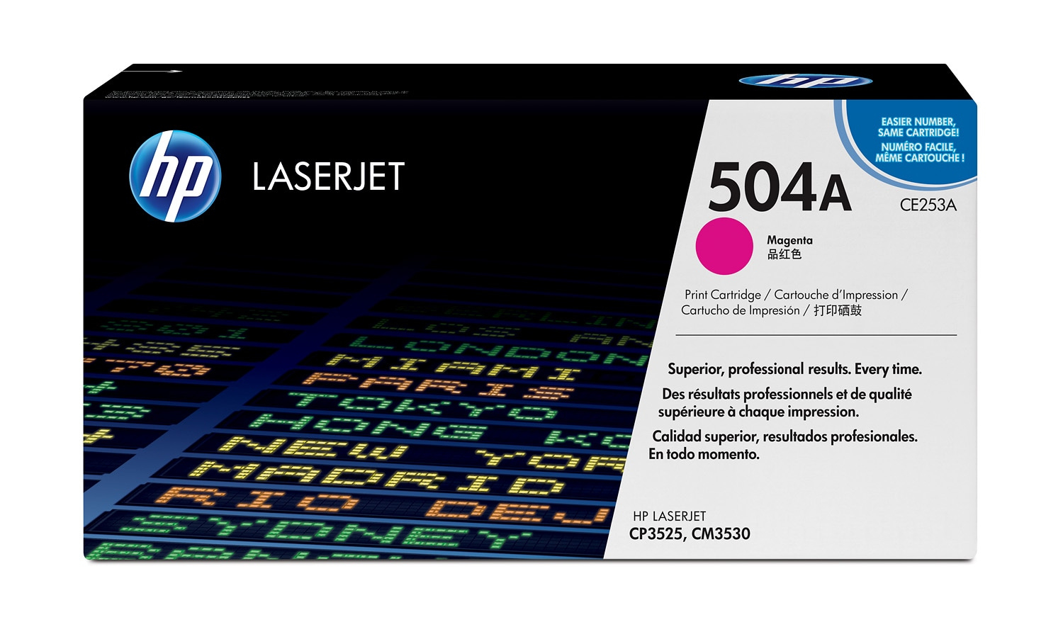 HP CE253A/504A Toner cartridge magenta. 7K pages ISO/IEC 19798 for HP