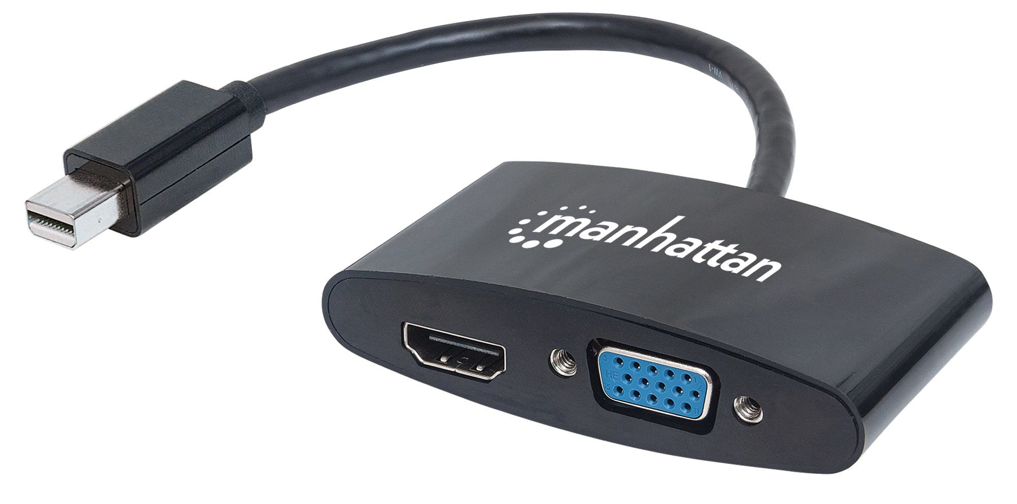 Image of Manhattan Mini DisplayPort 1.2 to HDMI or VGA Adapter Cable...