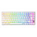 CHERRY XTRFY K33 Compact Wireless keyboard Gaming USB + RF Wireless + Bluetooth AZERTY French White
