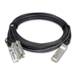 PLANET 40G QSFP+ to 4 10G SFP+ 5M InfiniBand en Glasvezelkabel QSFP+ 4x SFP+ Zwart