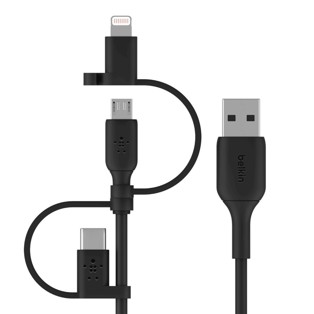 Image of Belkin BOOST CHARGE USB cable 1 m USB A USB C/Micro-USB...