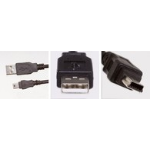 Microconnect USBAMB51 USB cable 1 m USB 2.0 USB A Mini-USB B Black