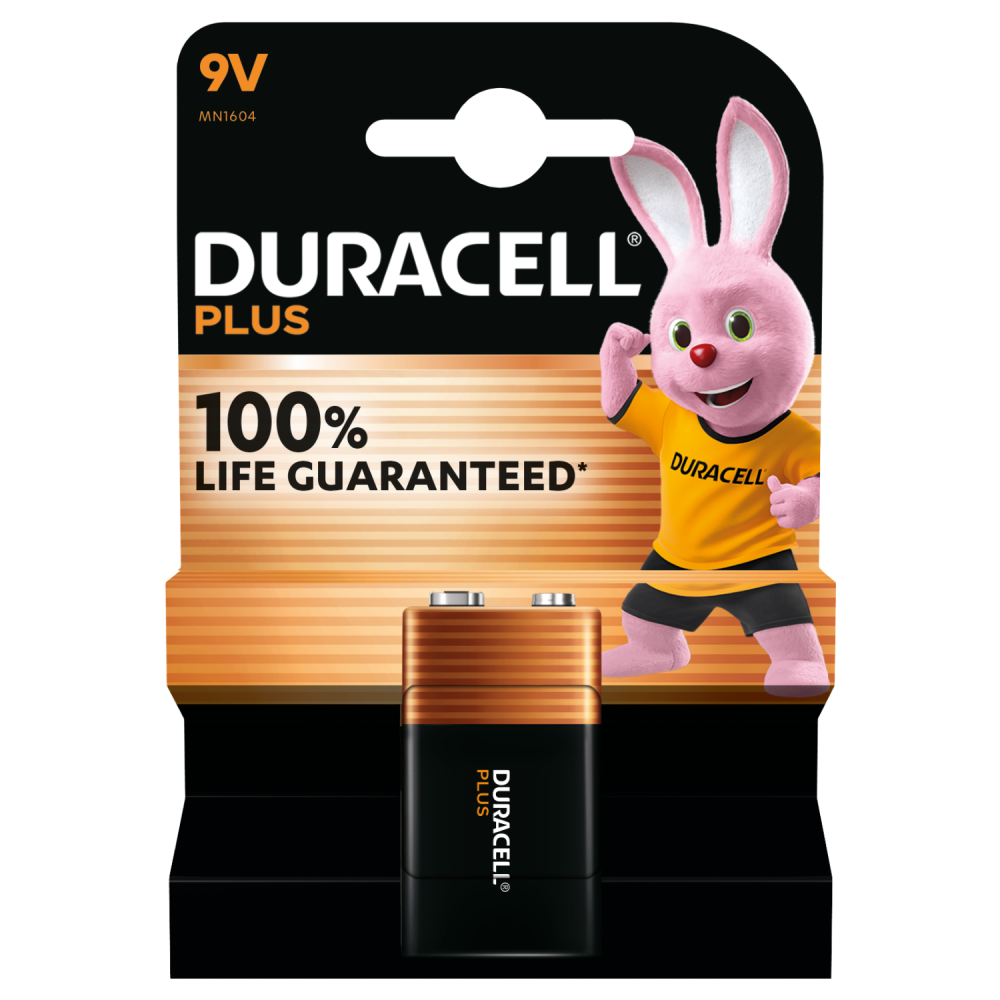 Plus 100% Extra Life Alkaline Power 9v thumbnail