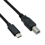 ROLINE 11.02.8336 USB cable USB 2.0 1.8 m USB C USB B Black