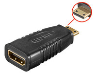 Image of Microconnect HDM19F19MC cable gender changer mini HDMI HDMI Black