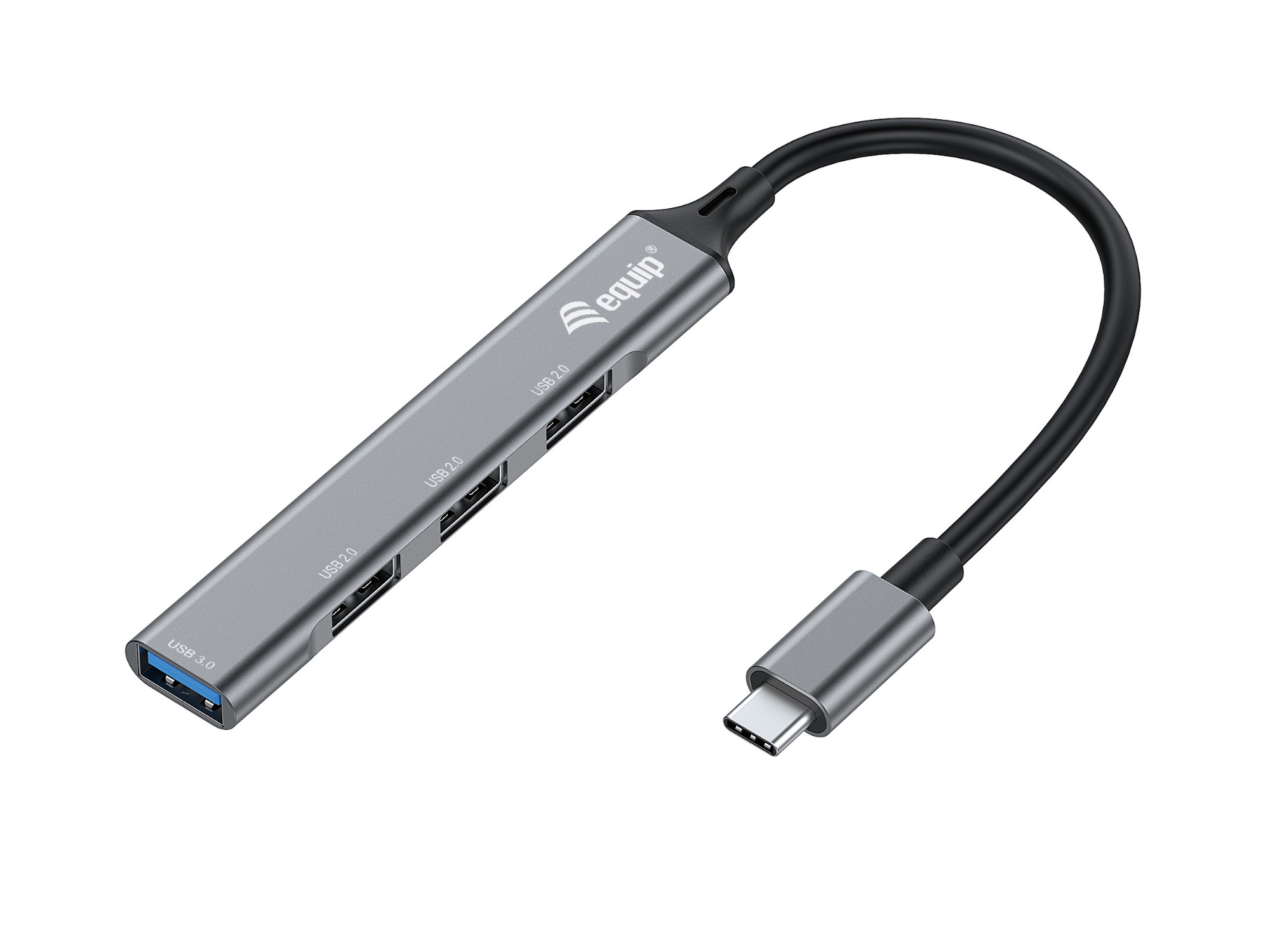 Photos - Card Reader / USB Hub Equip 4-Port USB 3.0/2.0 Hub, USB-C 128961 