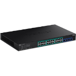 Trendnet TPE-30284 network switch Managed L2/L4 Gigabit Ethernet (10/100/1000) Power over Ethernet (PoE) 1U Black