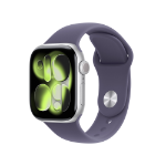 Apple Watch Series 11 GPS + Cellular (Demo) 42mm Silver Aluminium Case with Purple Fog Sport Band - S/M