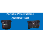 AKHTER Rugged Portable Power Station, Rated power: 4000W;Peak power:8000W, 3840Wh,  Black Case + 2x 400w Solar Panel