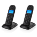 Topcom TE-5732 Teléfono DECT inalámbrico - Par Negro