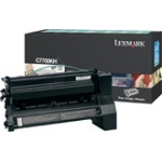 Lexmark C7700KH Toner cartridge black return program, 10K pages/5% for Lexmark C 770/772