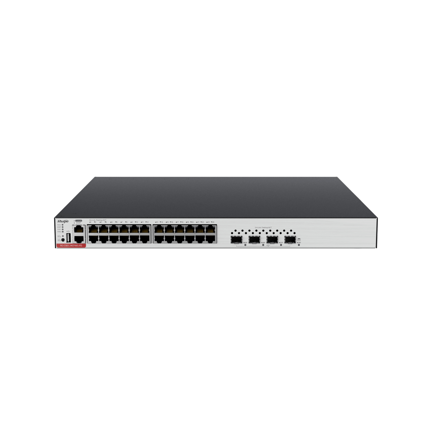 Ruijie Networks RG-CS83-24GT4XS-PD Managed L3 Gigabit Ethernet (10/100/1000) Power over Ethernet (PoE) Rack mounting 1U