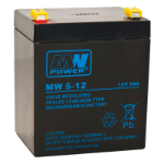 MW Power MW 5-12 UPS battery Sealed Lead Acid (VRLA) 12 V 5 Ah