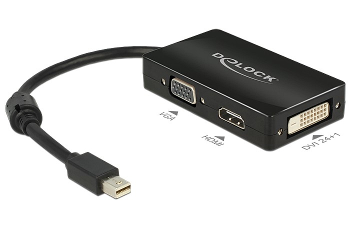 Image of DeLOCK 0.16m DisplayPort/VGA + HDMI + DVI Mini DisplayPort VGA...