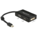 DeLOCK 0.16m DisplayPort/VGA + HDMI + DVI Mini DisplayPort VGA (D-Sub)+ HDMI + DVI Black