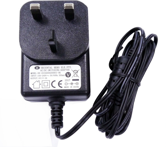 Image of Yealink 10w UK power supply (for T29, T46, T48, T54, T5X,...