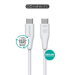 eSTUFF ES604070-BULK USB cable USB 2.0 0.5 m USB C 60 W White