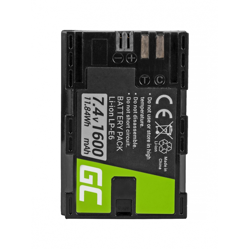 EU Product - Battery for Canon EOS 70D, 5D Mark II/ III etc. 1600mAh, 7.4V thumbnail