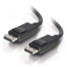C2G 1m DisplayPort Cable with Latches 4K - 8K UHD M/M - Black Negro