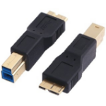LogiLink Micro USB 3.0-B/USB 3.0-B USB B Micro USB B Zwart