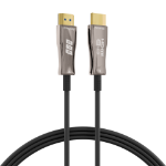 EFB Elektronik HDMI-20-00010 HDMI kabel 50 m HDMI Type A (Standaard) Zwart, Roestvrijstaal