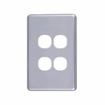 4Cabling 040.000.0044 wall plate/switch cover Silver