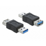 DeLOCK 66497 tussenstuk voor kabels USB 3.0 Zwart
