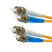 Cablenet 2m OS2 9/125 ST-ST Duplex Yellow LSOH Fibre Patch Lead