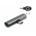 DeLOCK Audio Adapter USB Type-C to Stereo Jack female and USB Type-C PD grey