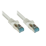 Alcasa 8064-H005 networking cable Grey 0.5 m Cat6a S/FTP (S-STP)