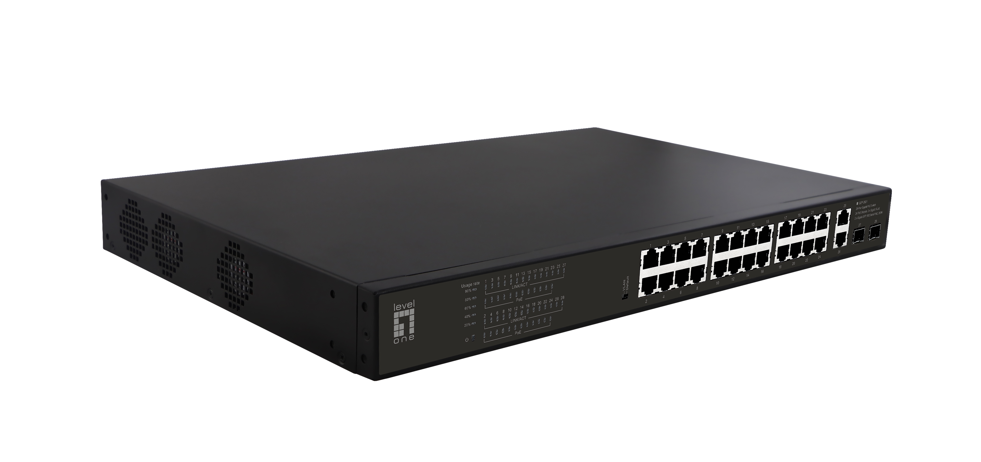 Image of LevelOne GEP-2821 network switch Unmanaged Gigabit Ethernet...