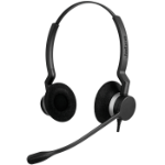 Jabra Biz 2300 Duo Headset Kabel Huvudband Kontor/callcenter Bluetooth Svart